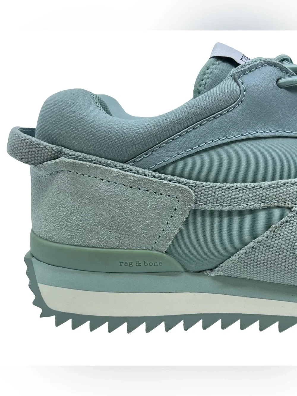 Rag & Bone Women’s Retro Runner 2.0 | Sage | Suede Leather Sneakers | Size 37